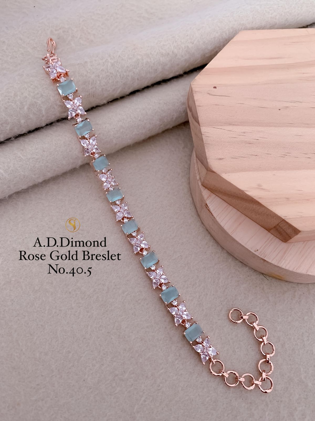Silver AD Diamond Fancy Bracelets 2 Wholesale Online
